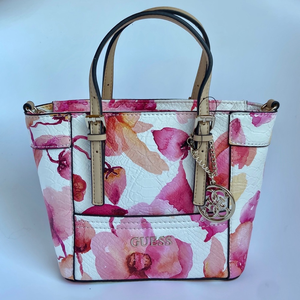 GUESS Delaney Floral Mini Tote